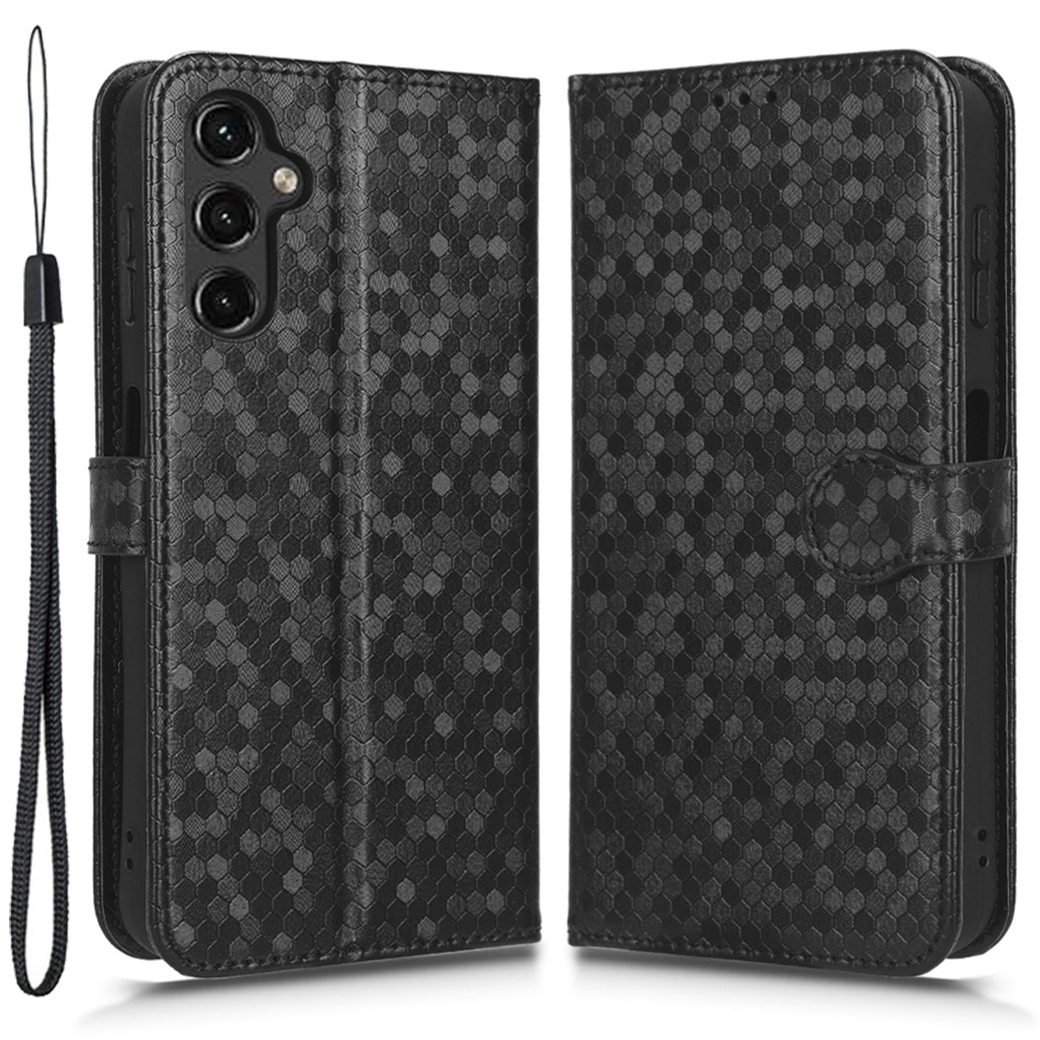For Samsung Galaxy A14 4G Stand Flip Cover PU Leather Dot Pattern Imprinted Wallet Phone Case For Samsung Galaxy A14 4G Stand Flip Cover PU Leather Dot Pattern Imprinted Wallet Phone Case